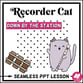 Recorder Cat Lesson: Down by the Station Digital Resources